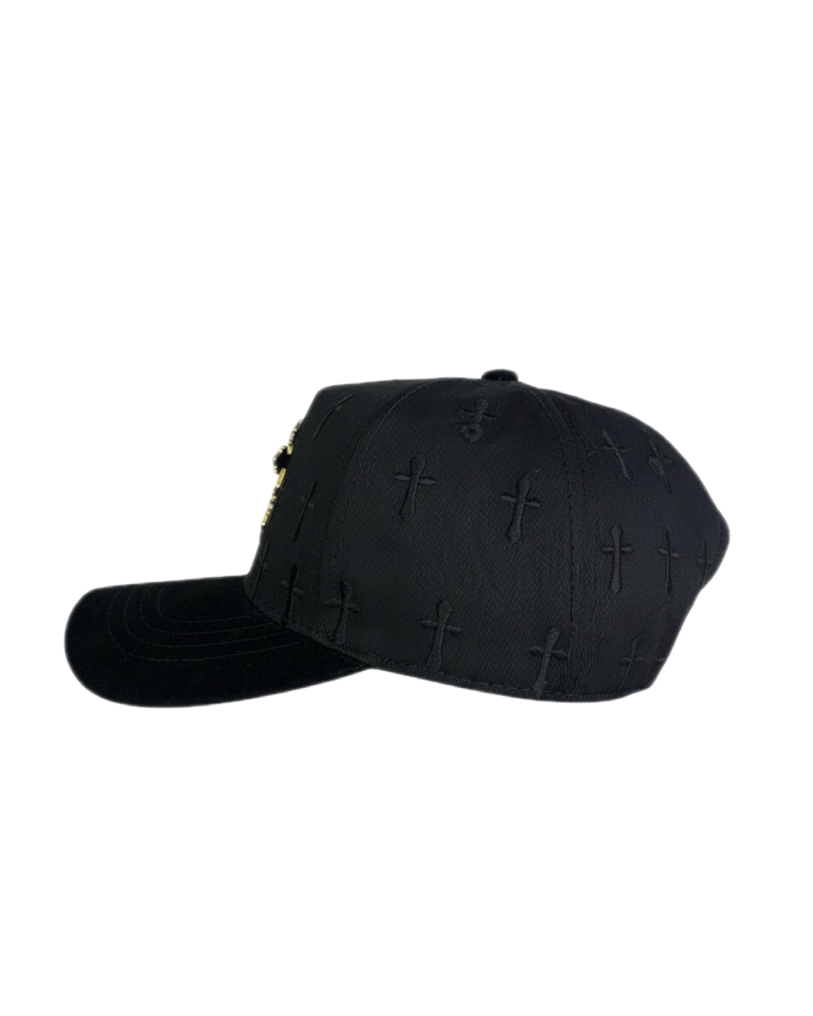 GORRA CRUZ BLACK/GOLD | Snapback Visera Semicurva