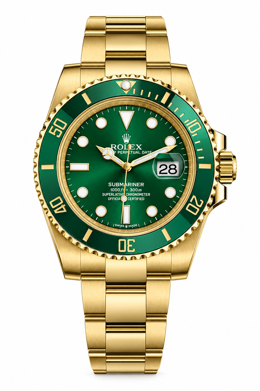 SUBMARINER GREEN & GOLD | FULL GOLD
