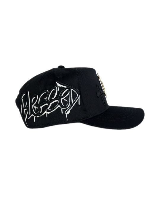 GORRA REGION HATS - BLESSED BLACK | Snapback Visera Semicurva