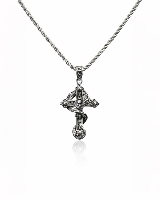 CADENA SERPIENTE IMPERIAL SILVER | CADENA + DIJE Acero 316L Inoxidable