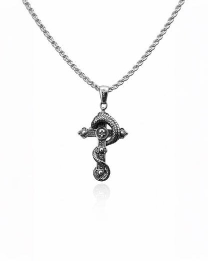 CADENA SERPIENTE IMPERIAL SILVER | CADENA + DIJE Acero 316L Inoxidable