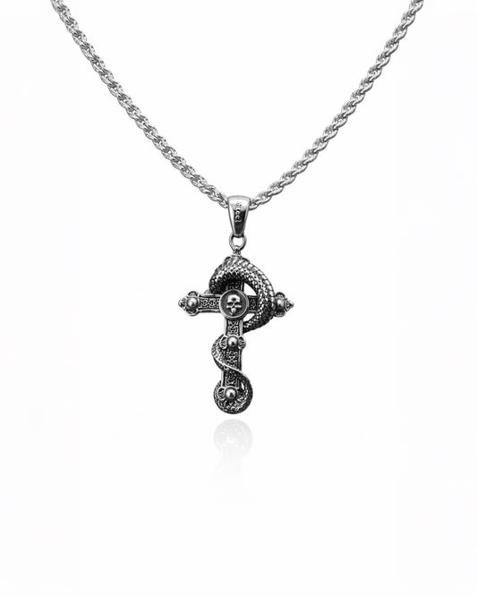 CADENA SERPIENTE IMPERIAL SILVER | CADENA + DIJE Acero 316L Inoxidable