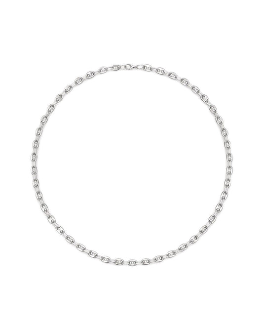 CADENA ESLABÓN MARINERO SILVER | Acero 316L Inoxidable