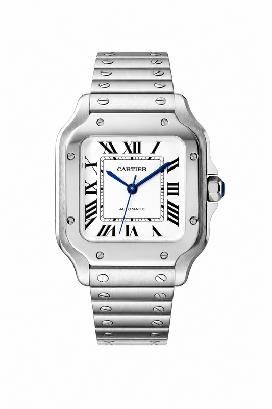 SANTOS STEEL-WHITE DIAL