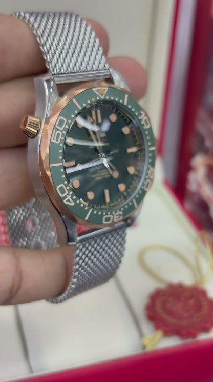 OMEGA SEAMASTER DIVER 300M GREEN BRONZE GOLD