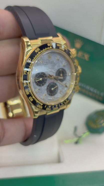 DAYTONA METEORITE GOLD OYSTERFLEX